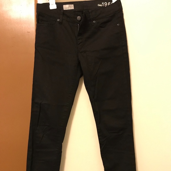 GAP Black Jean Leggings with Zipper - Picture 2 of 4
